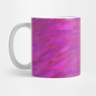 Brush Strokes Paint Texture (Magenta and Purple) Mug